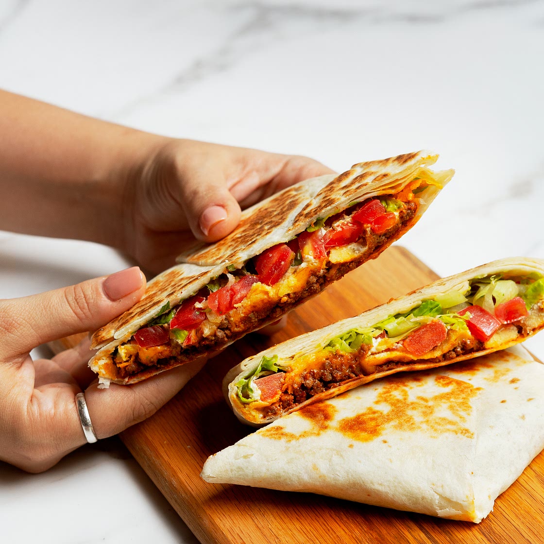 Homestyle Taco Bell Crunchwrap Supreme
