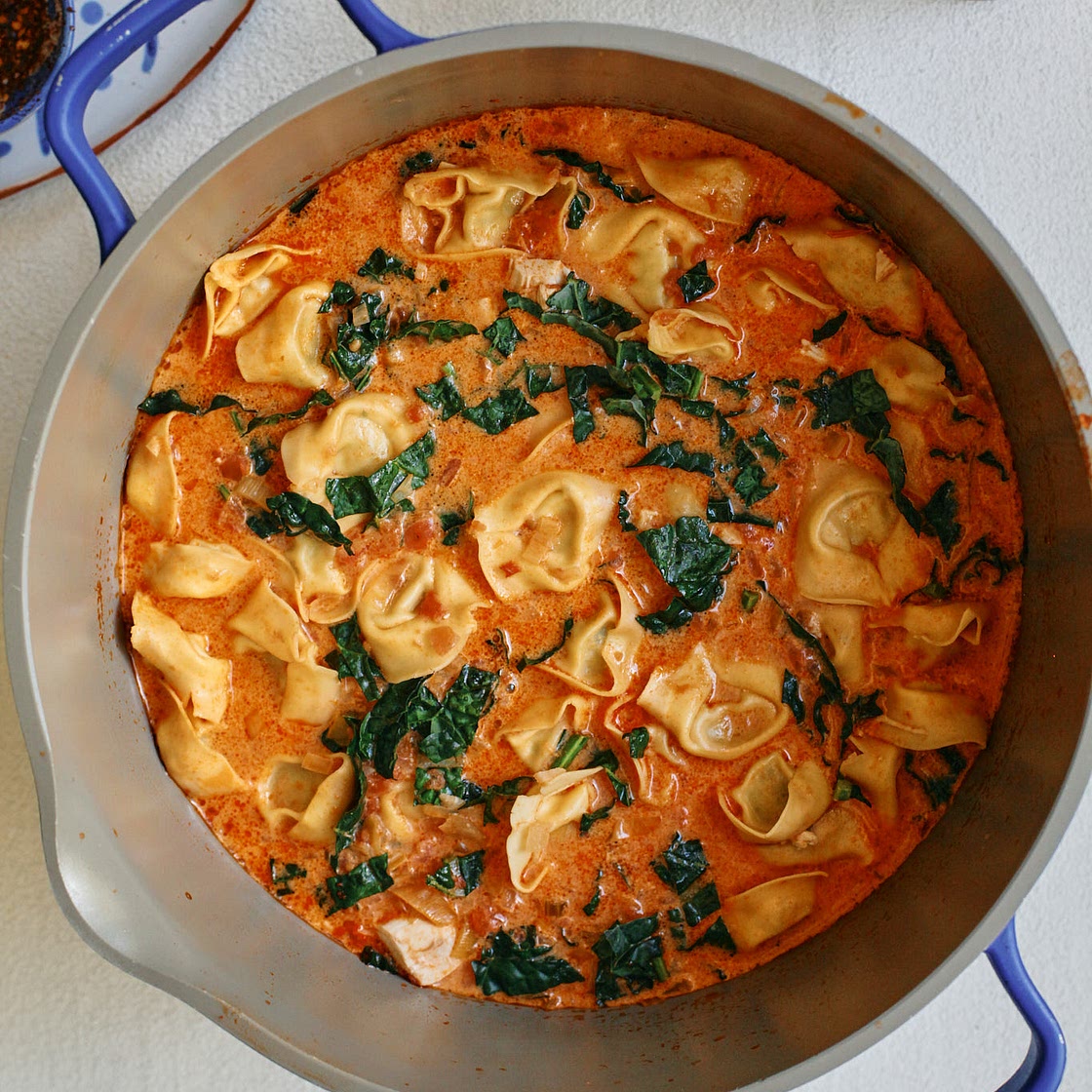 Creamy Tuscan Tortellini Soup