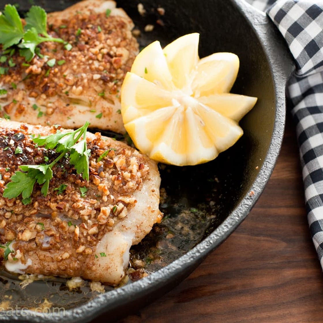 Pecan Crusted Cod Filets