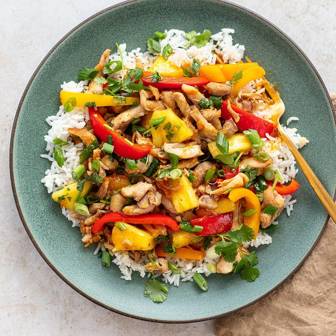 Stir-Fried Hot and Sour Pineapple Chicken
