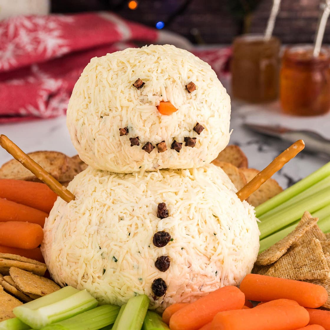 Snowman Cheeseball