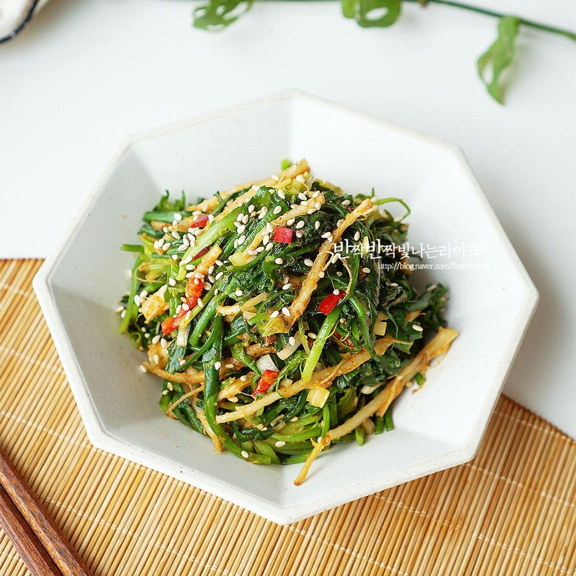 냉이무침 만드는 법 냉이손질 나물반찬 냉이된장무침