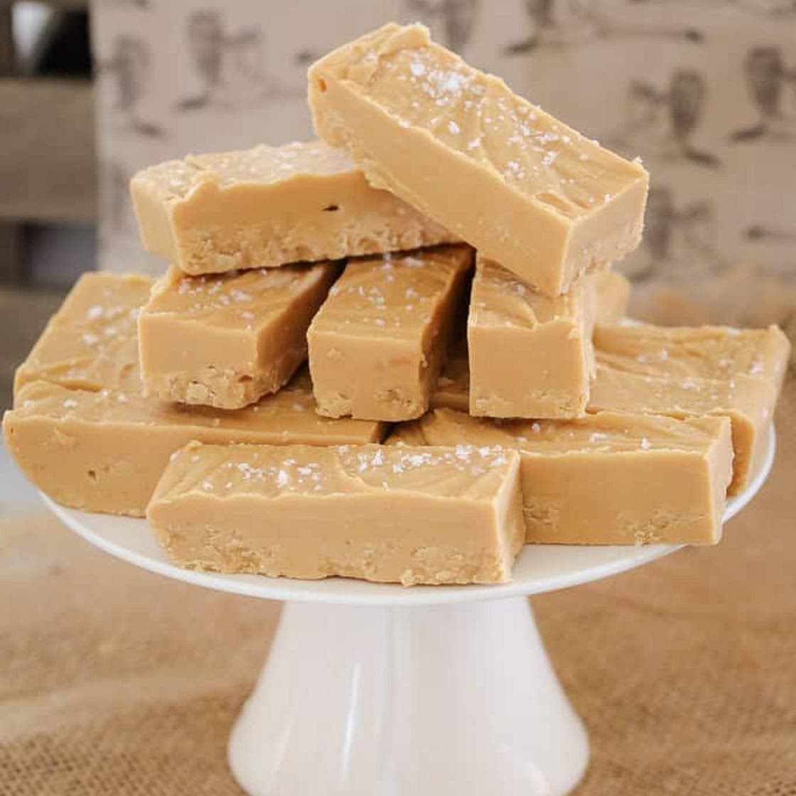 Microwave Salted Caramel Fudge