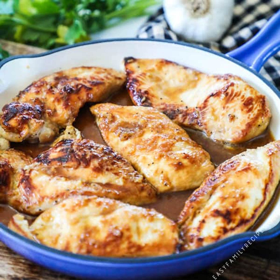 Skillet Honey Garlic Chicken