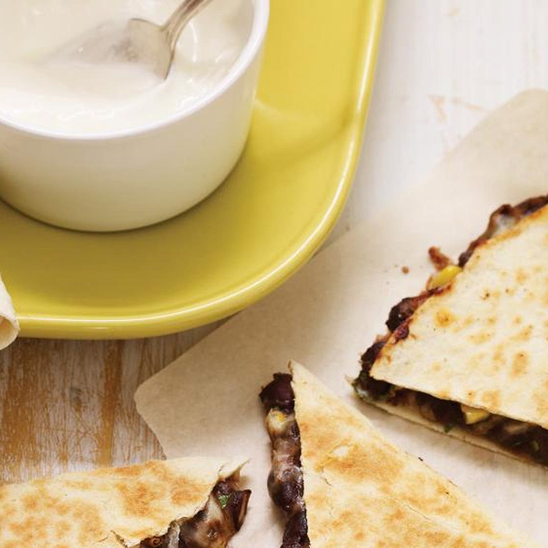 Quesadillas de haricots noirs à l'autocuiseur