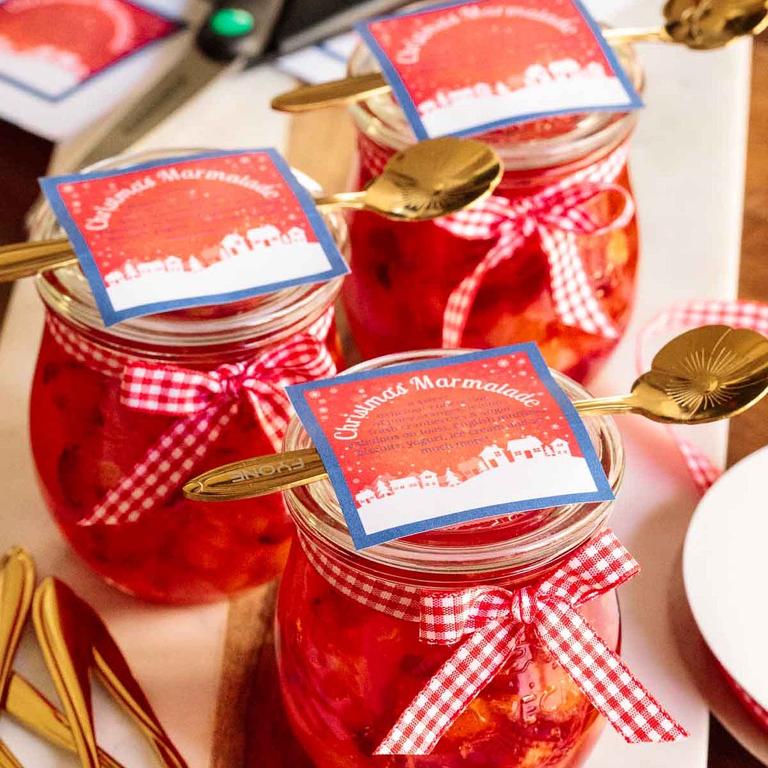 Orange Cranberry Christmas Marmalade