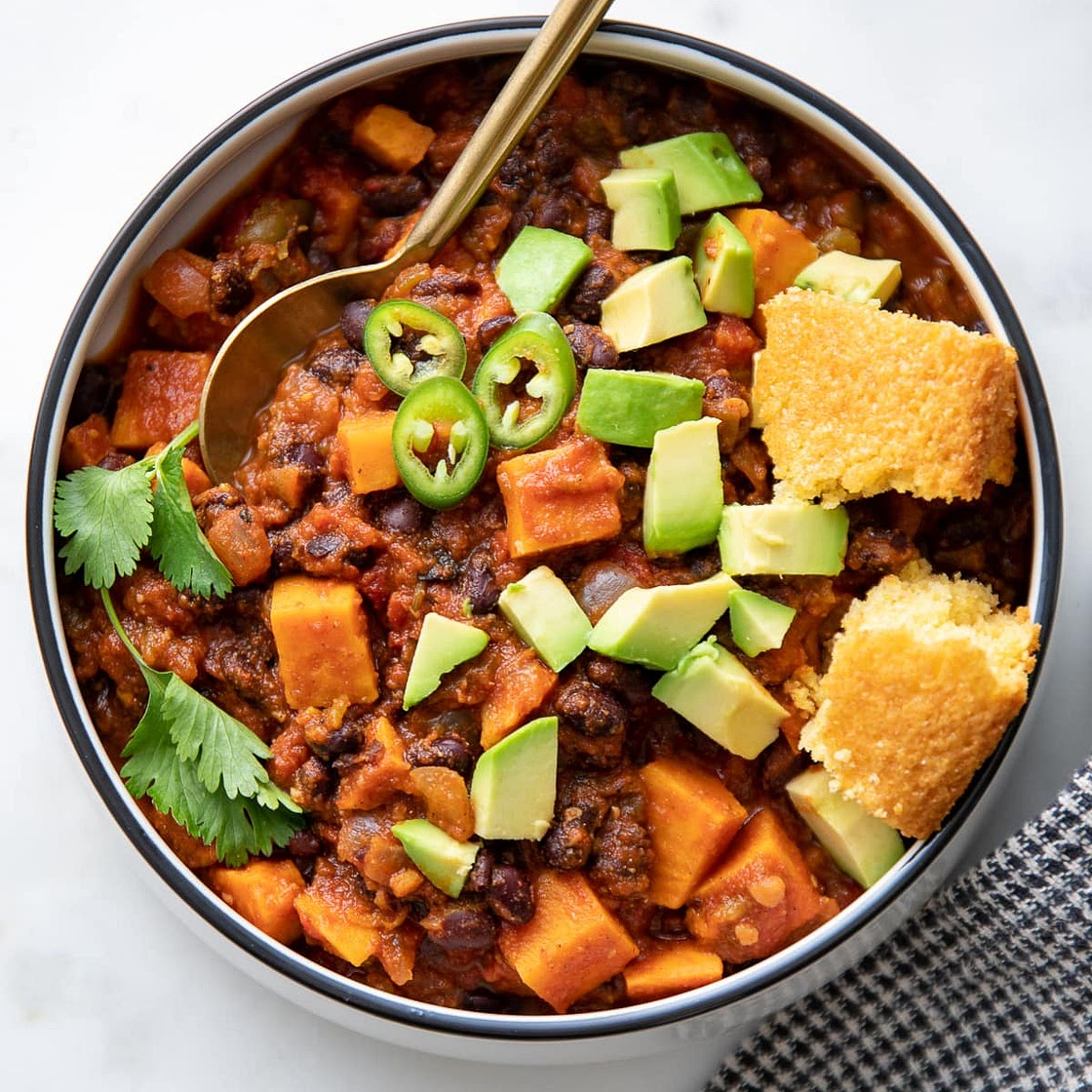 Sweet Potato Black Bean Chili