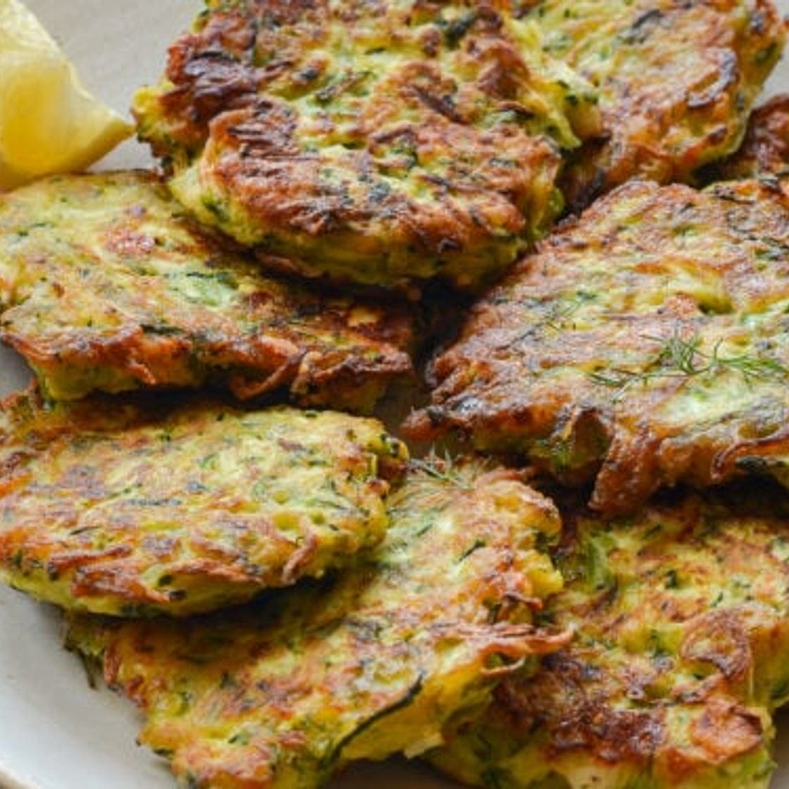 Zucchini Fritters with Feta and Dill