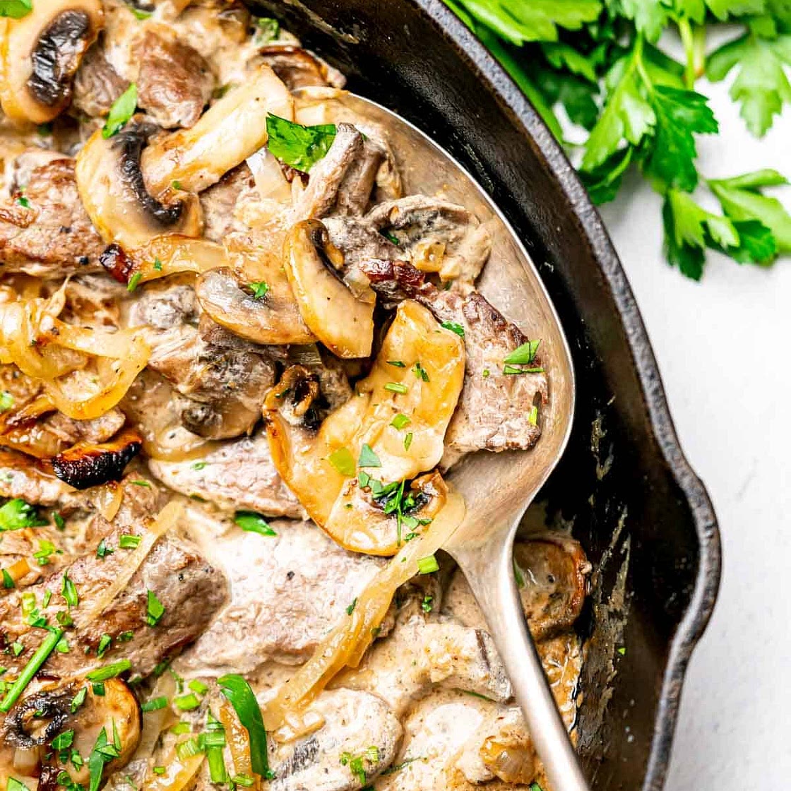 Keto Beef Stroganoff