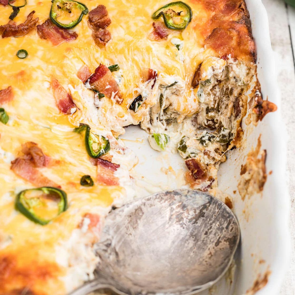Jalapeno Popper Tater Tot Casserole