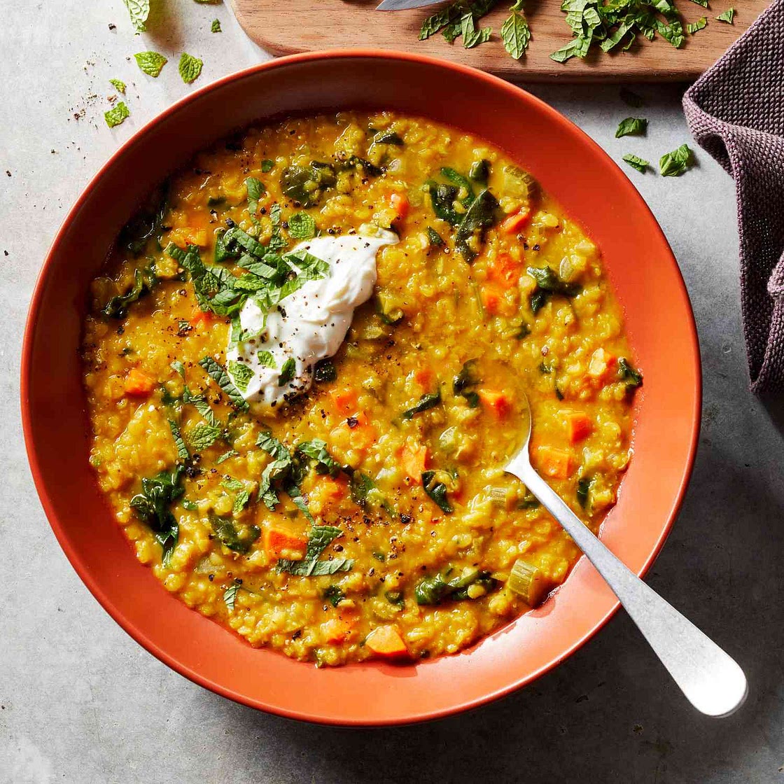 Red Lentil Soup with Saffron
