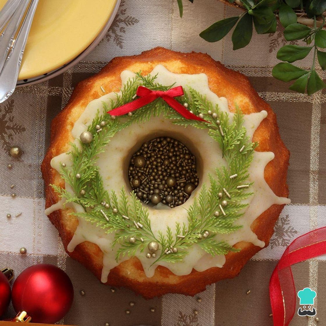 Receita de Bolo natalino decorado
