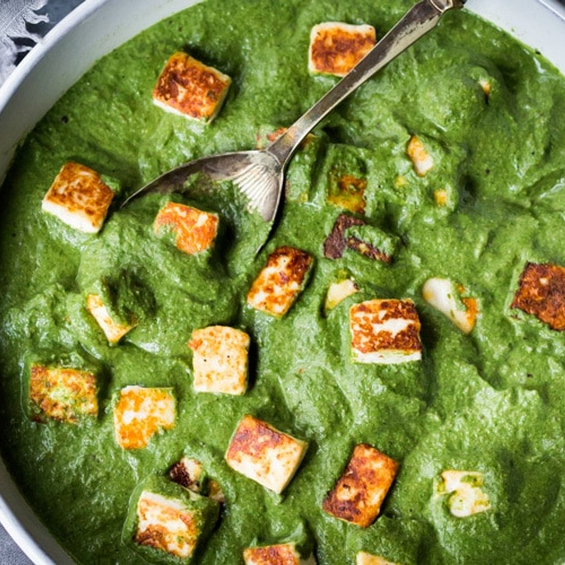Palak Paneer (Paneer in Spinach Sauce)