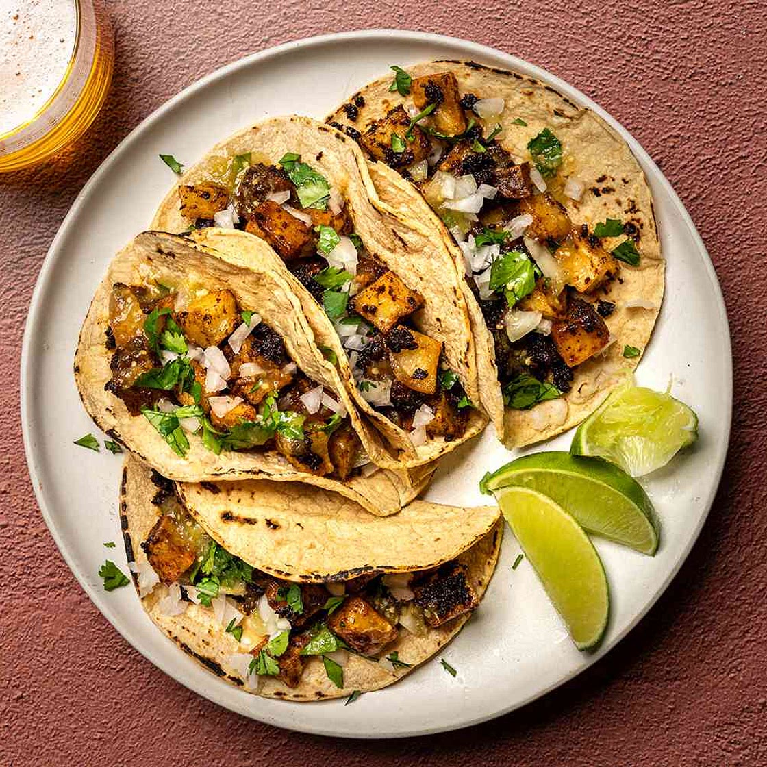 Crispy Potato and Chorizo Tacos Recipe
