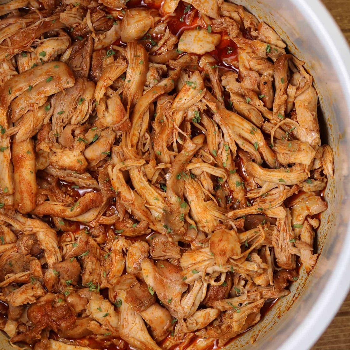 Slow Cooker BBQ Chicken Thighs