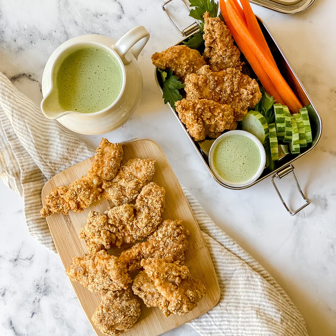 Baked Chicken Tenders with Ranch Dip