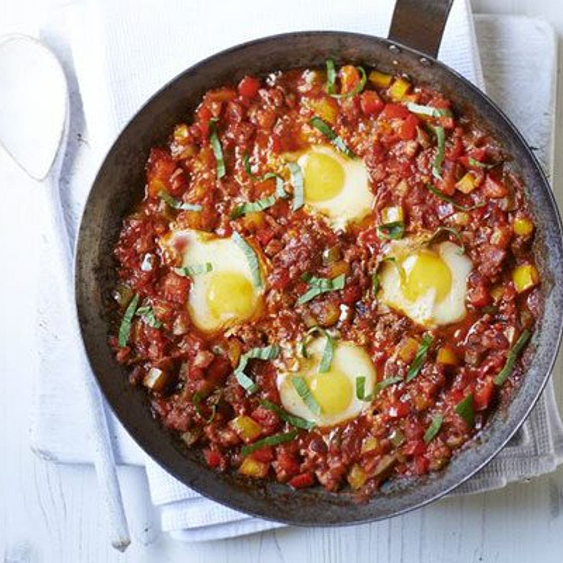 Pancetta & pepper piperade