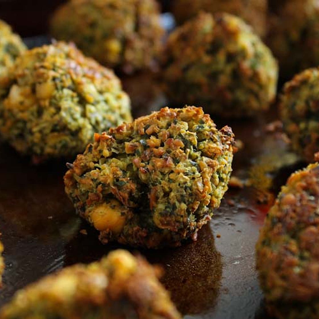 Crispy Baked Falafel (Vegan + Gluten-Free)