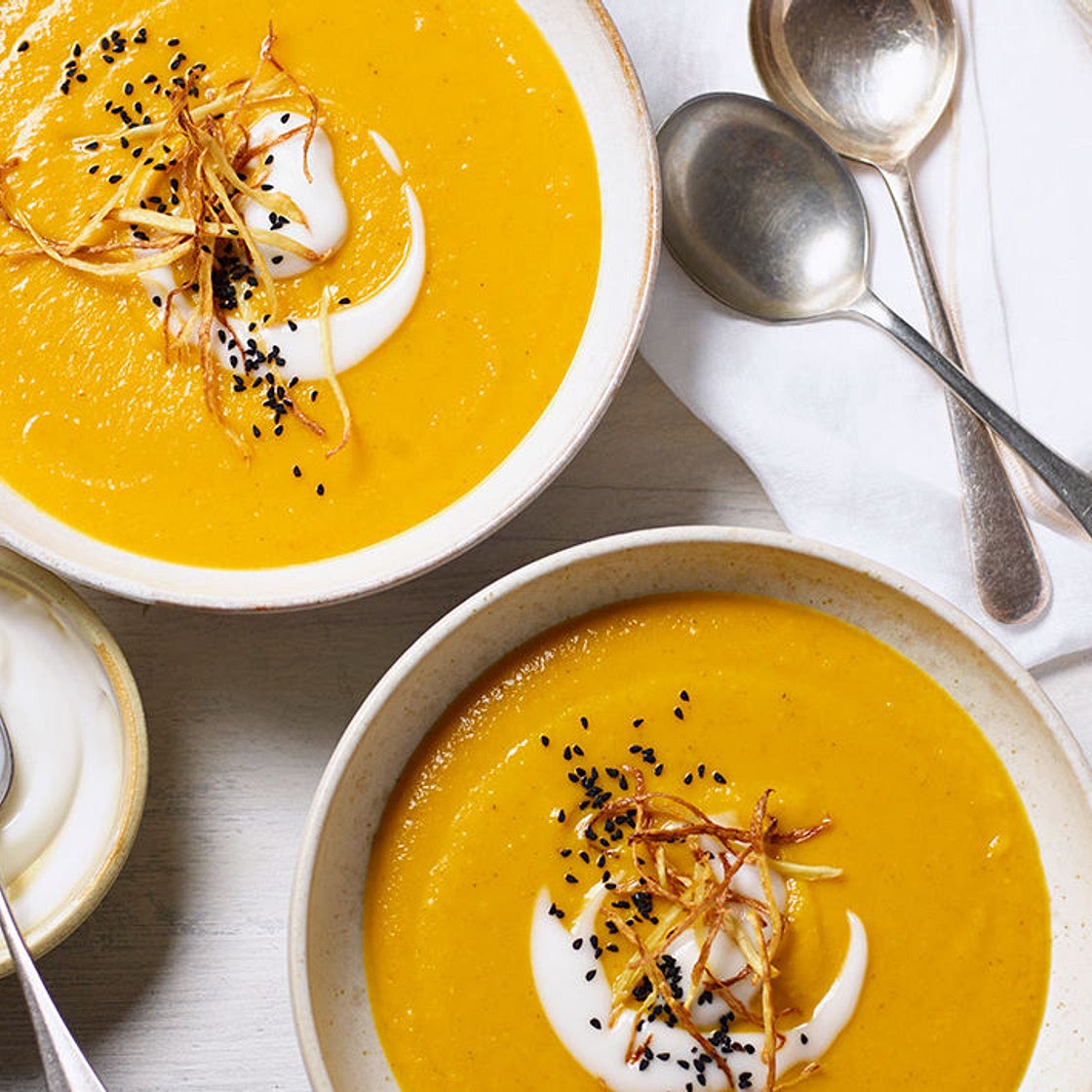 Carrot, parsnip and ginger soup