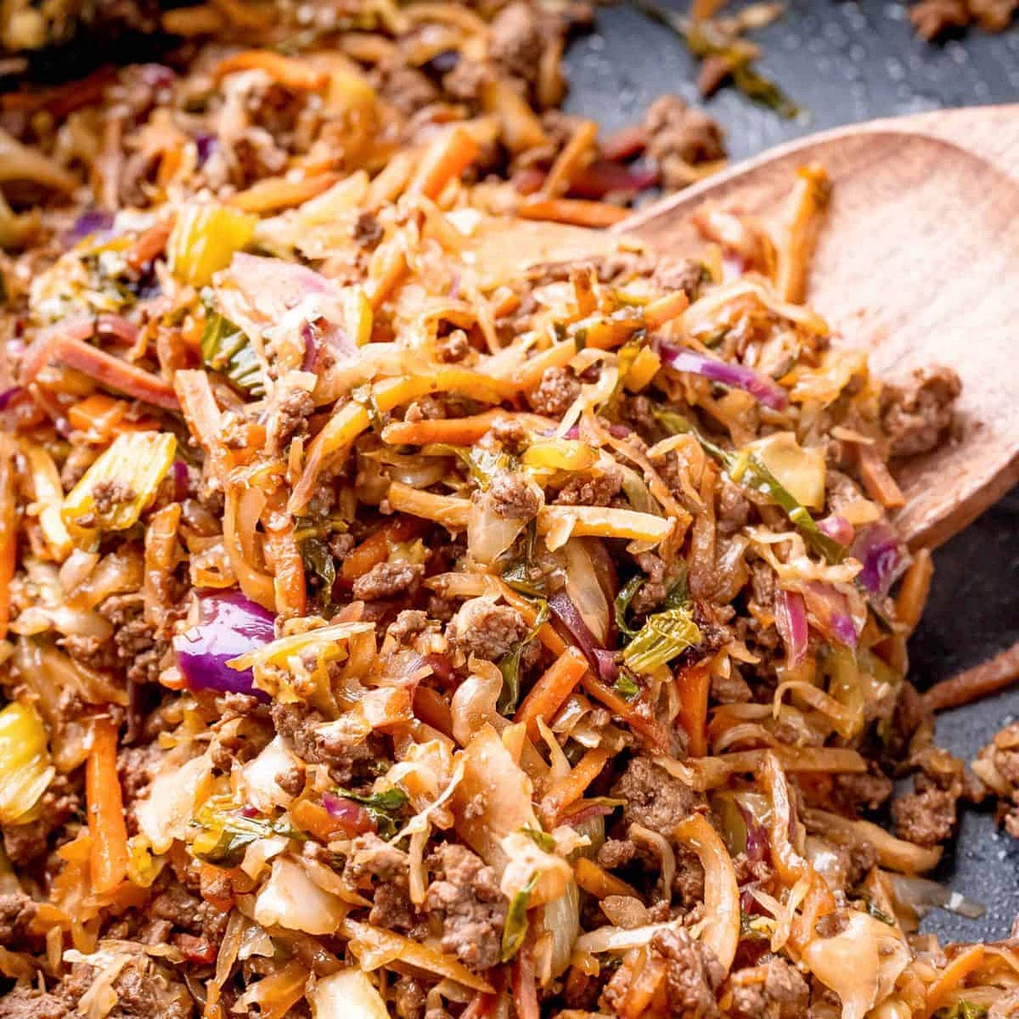 Beef Egg Roll in a Bowl