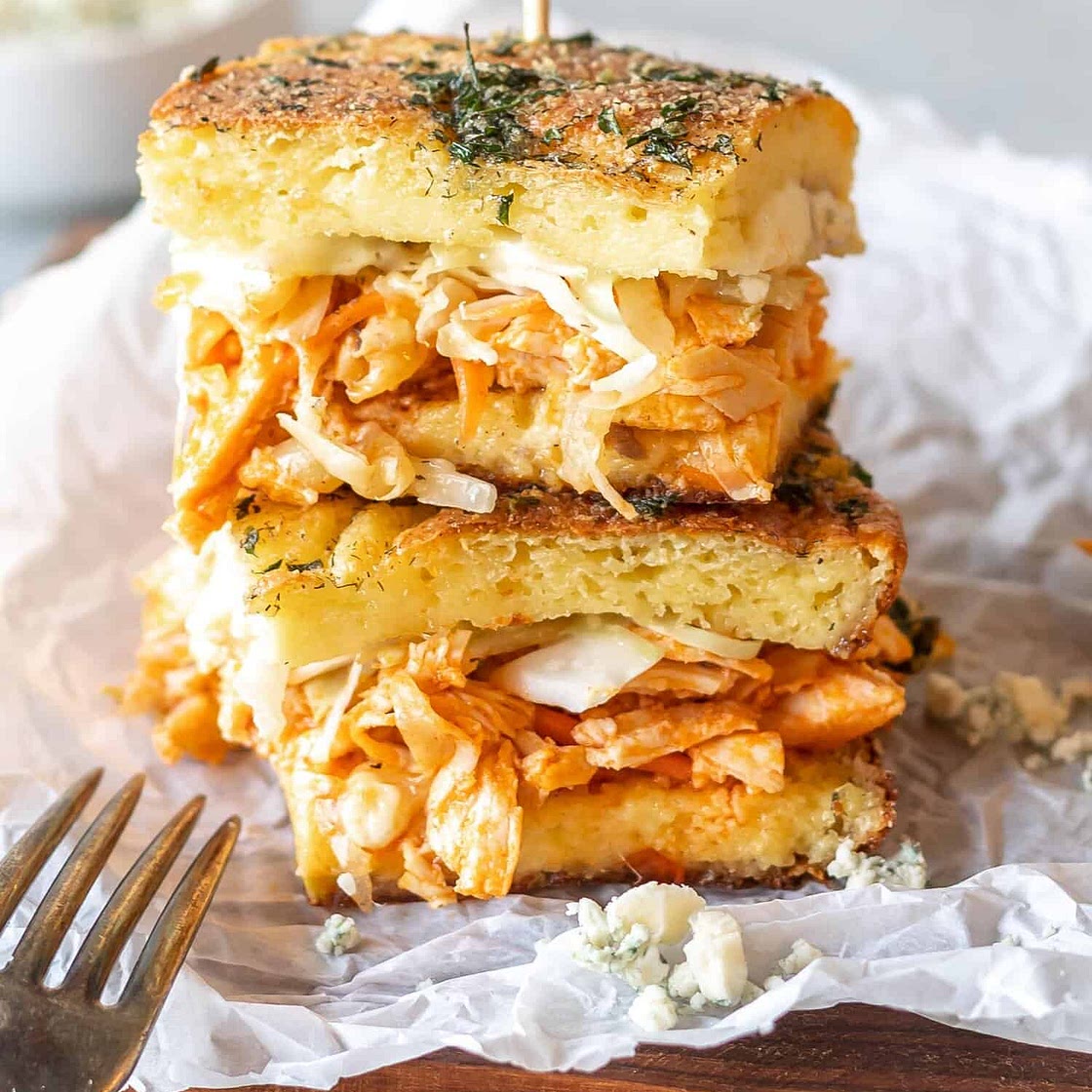 Keto Buffalo Chicken Sliders