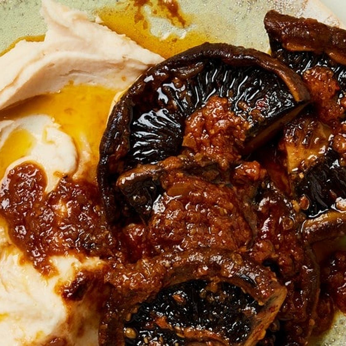 Portobello 'Steaks' and Butter Bean Mash