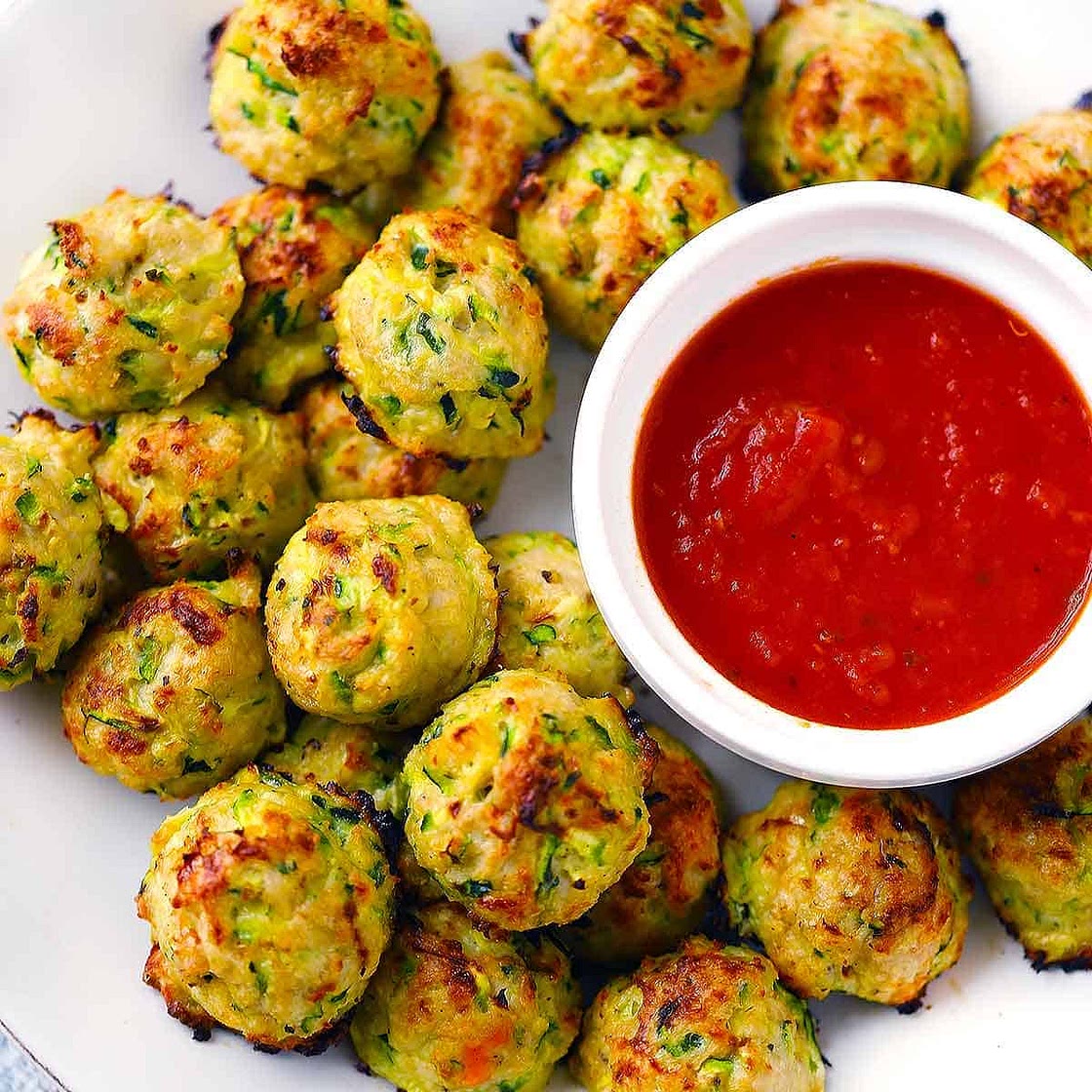 Chicken and Zucchini Meatballs