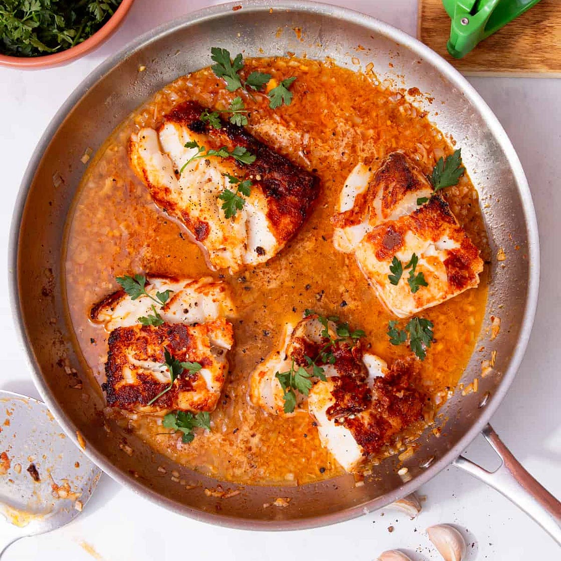Perfect Pan Fried Cod Recipe with Garlic Butter