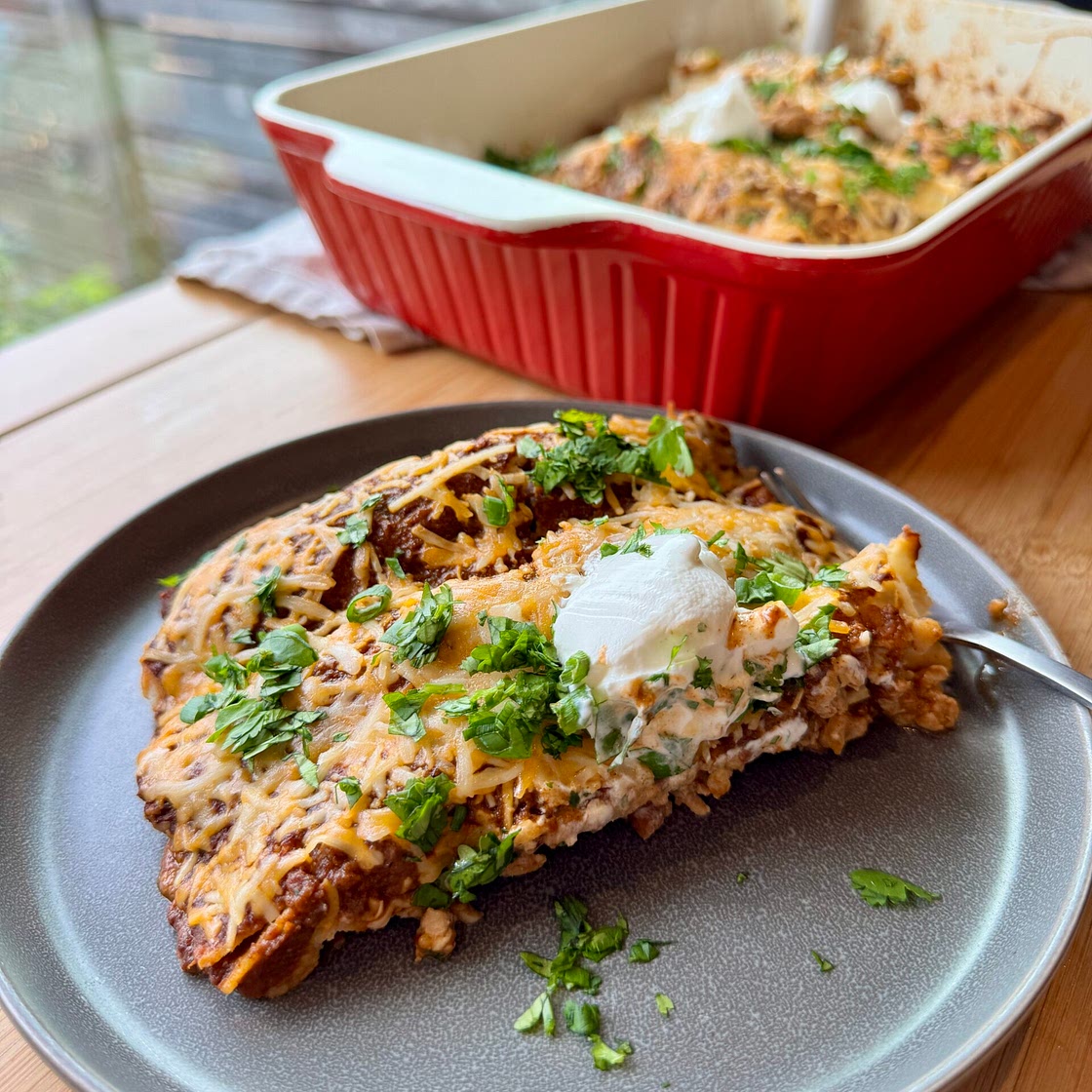 Healthy Ground Turkey Enchiladas