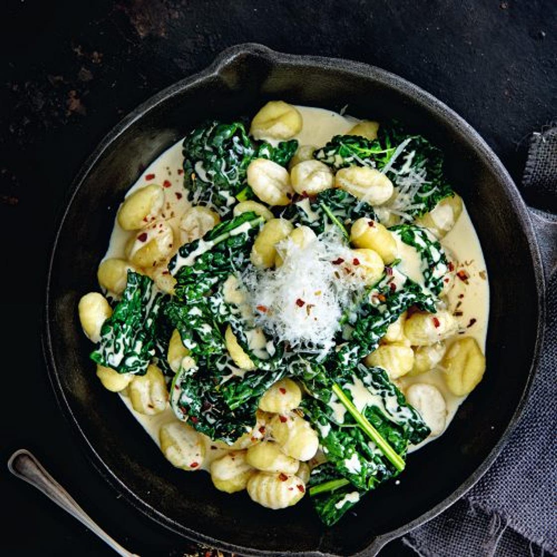 feestelijke gnocchi met cavalo nero, venkelzaad & pecorino