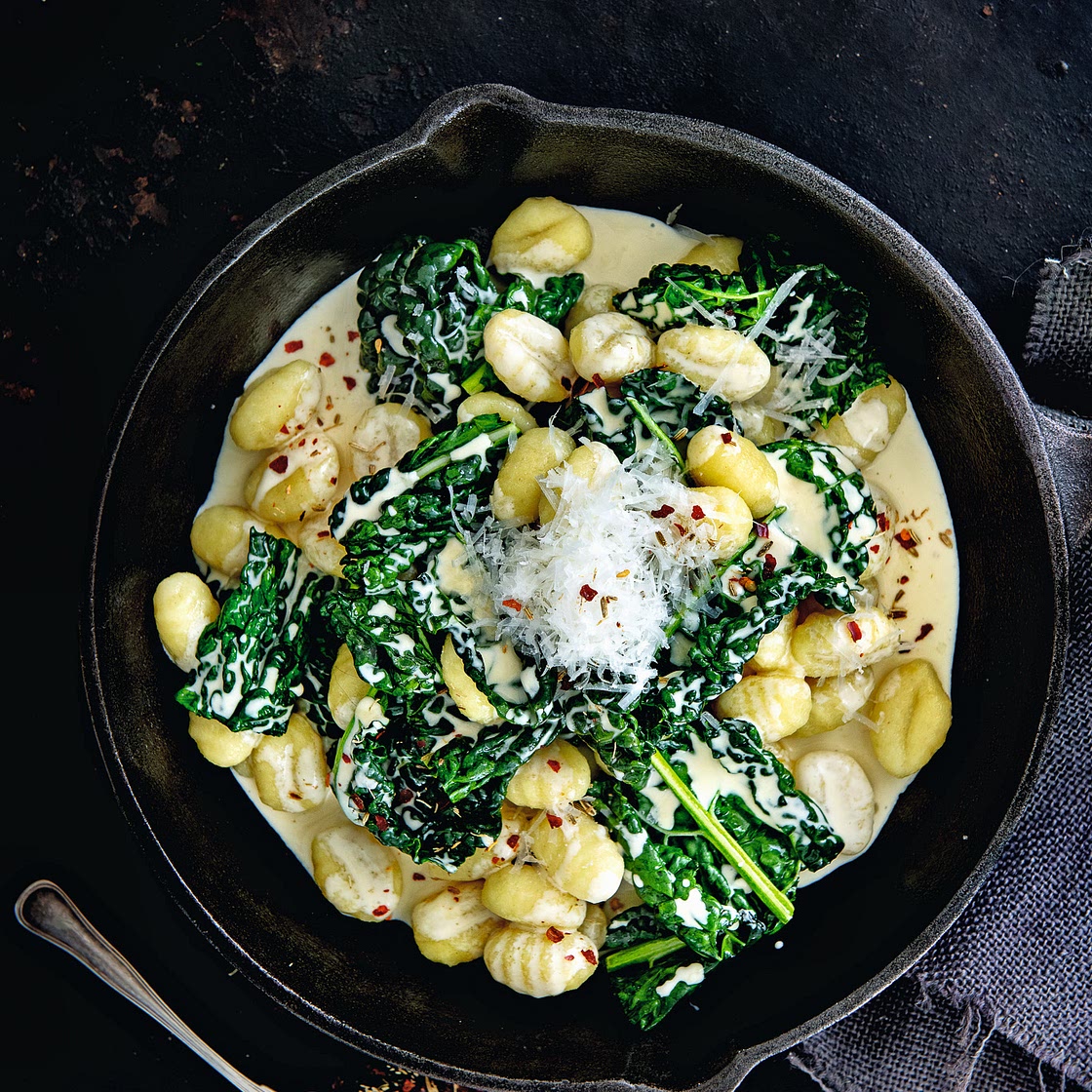 feestelijke gnocchi met cavalo nero, venkelzaad & pecorino