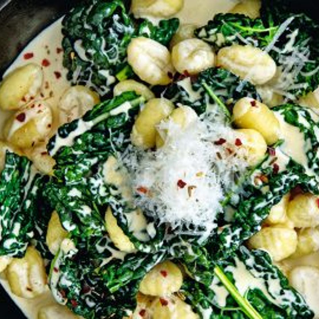 feestelijke gnocchi met cavalo nero, venkelzaad & pecorino