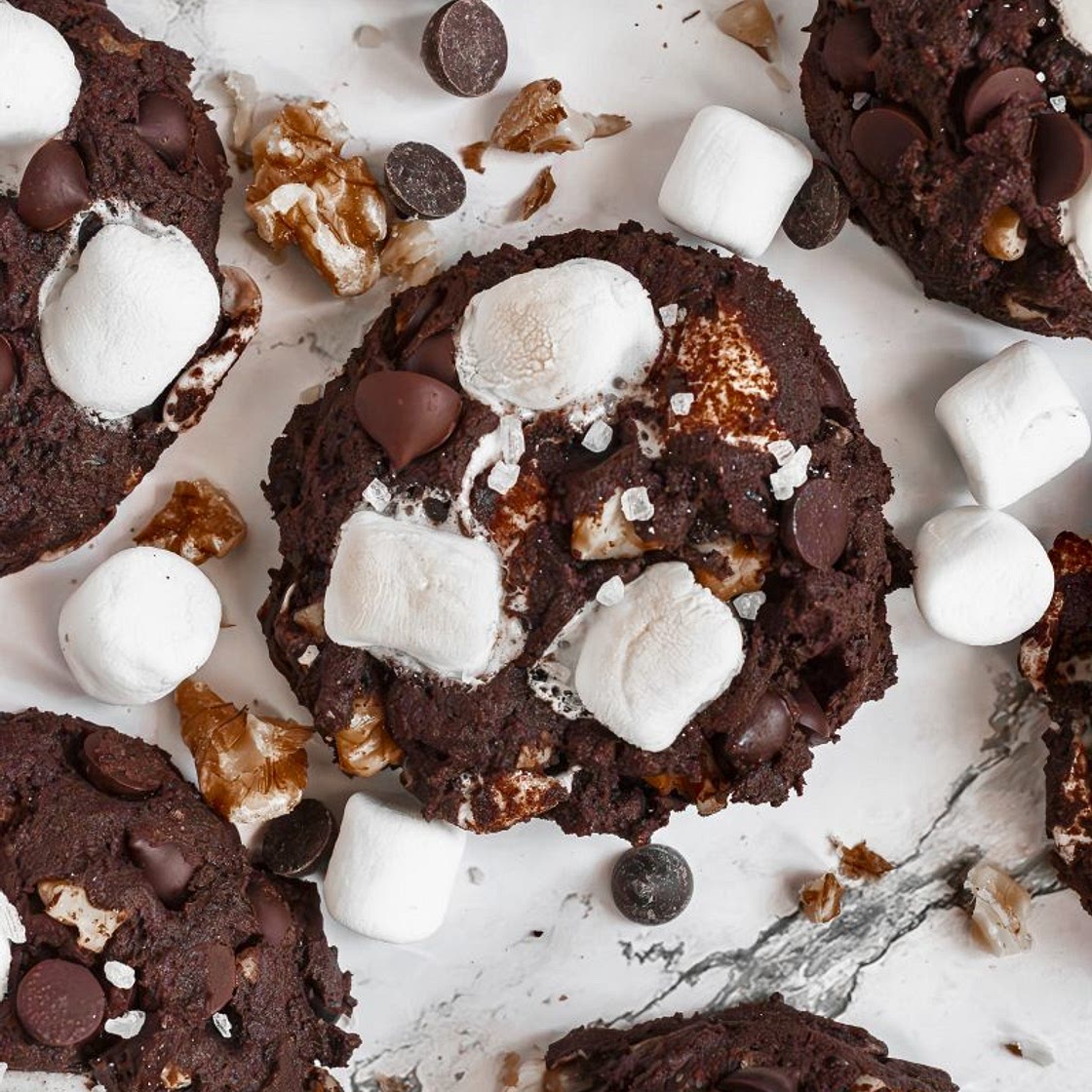Rocky Road Cookies (Gluten-Free & Vegan)