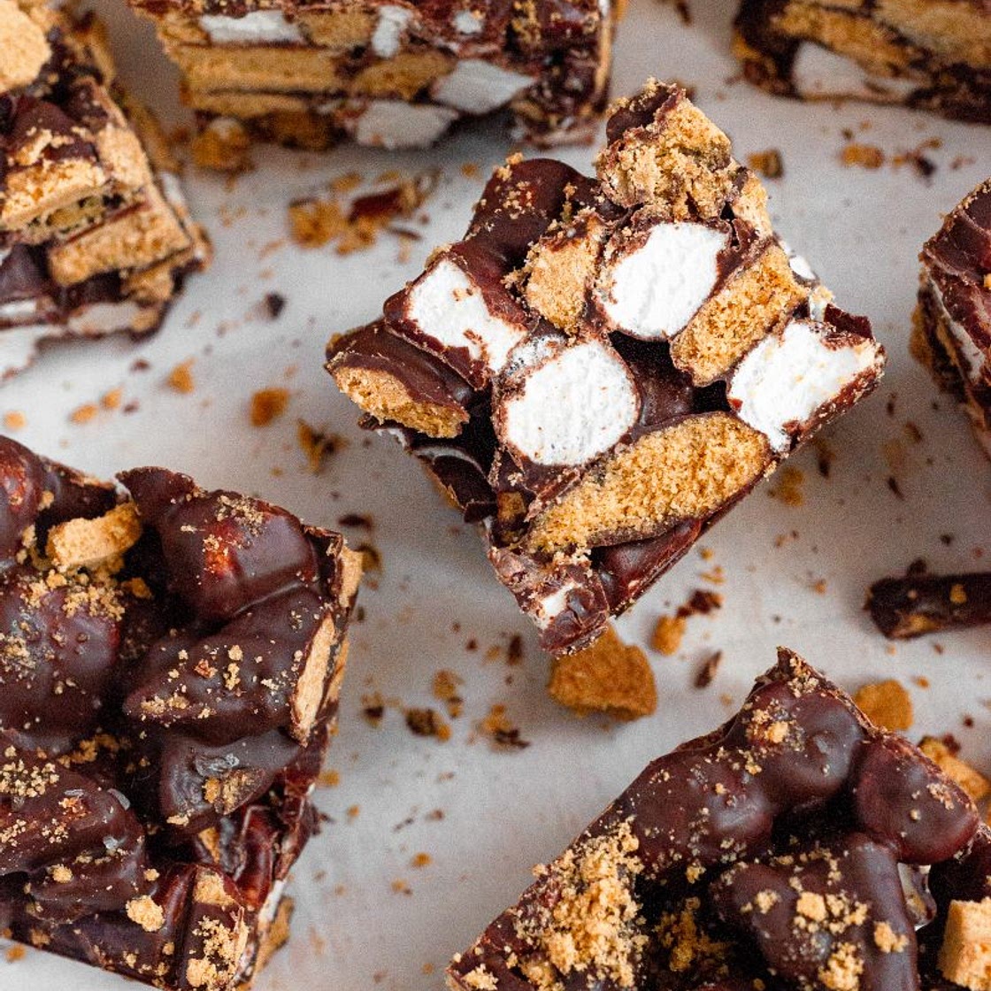 No-Bake S'Mores Bars (Gluten-Free & Vegan)