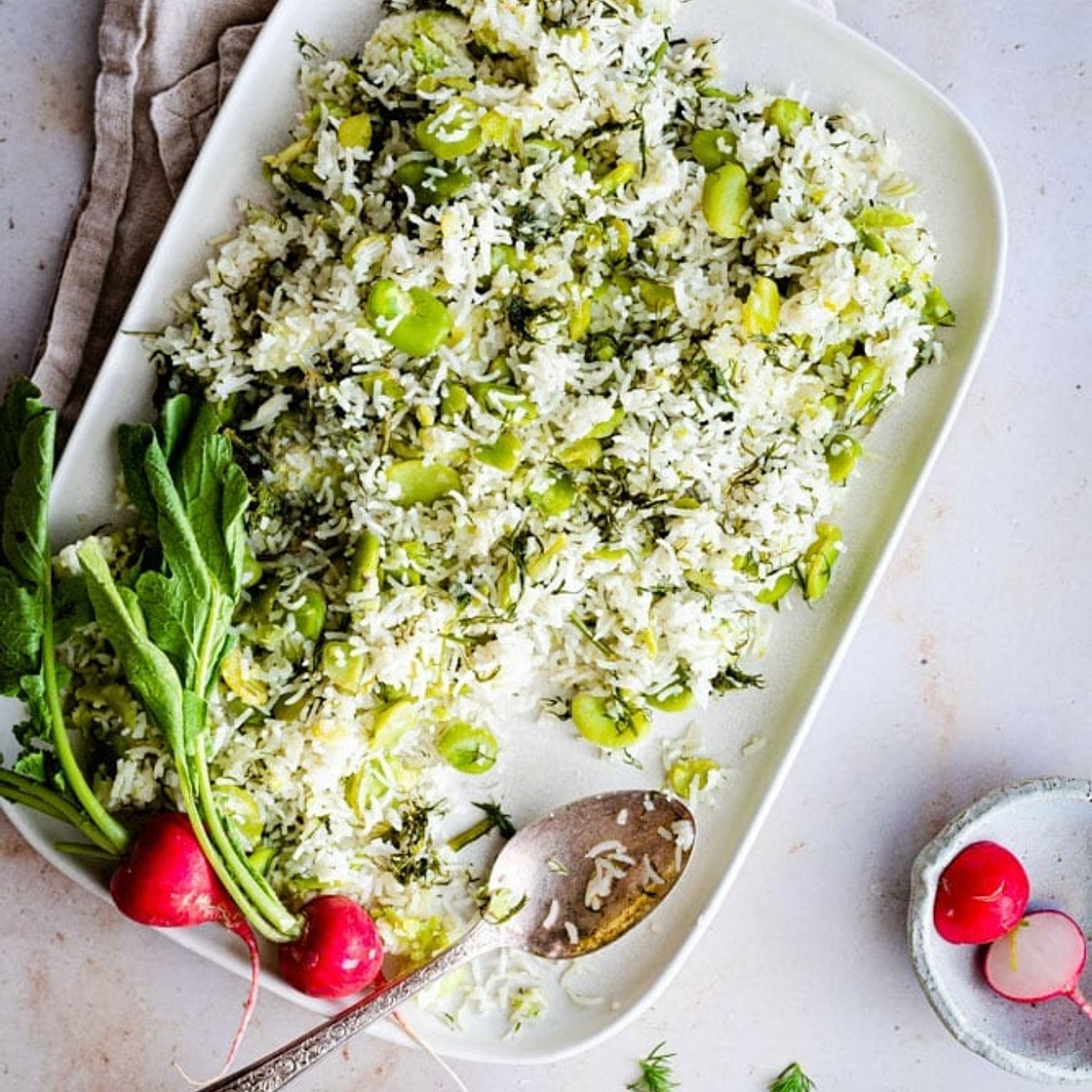 Baghali Polo or Timman Bagilla (Dill Rice)