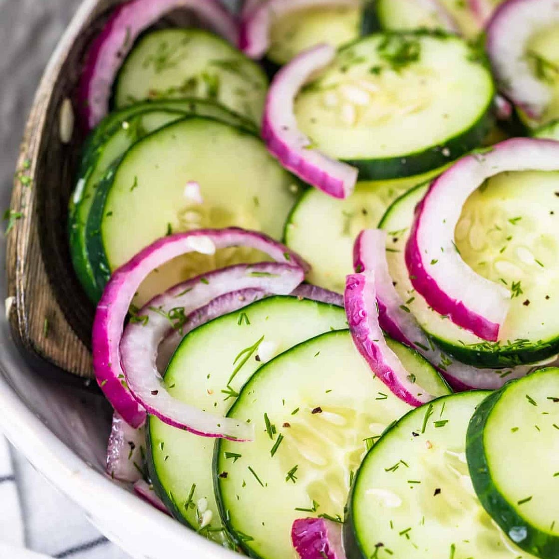 Cucumber Onion Salad Recipe
