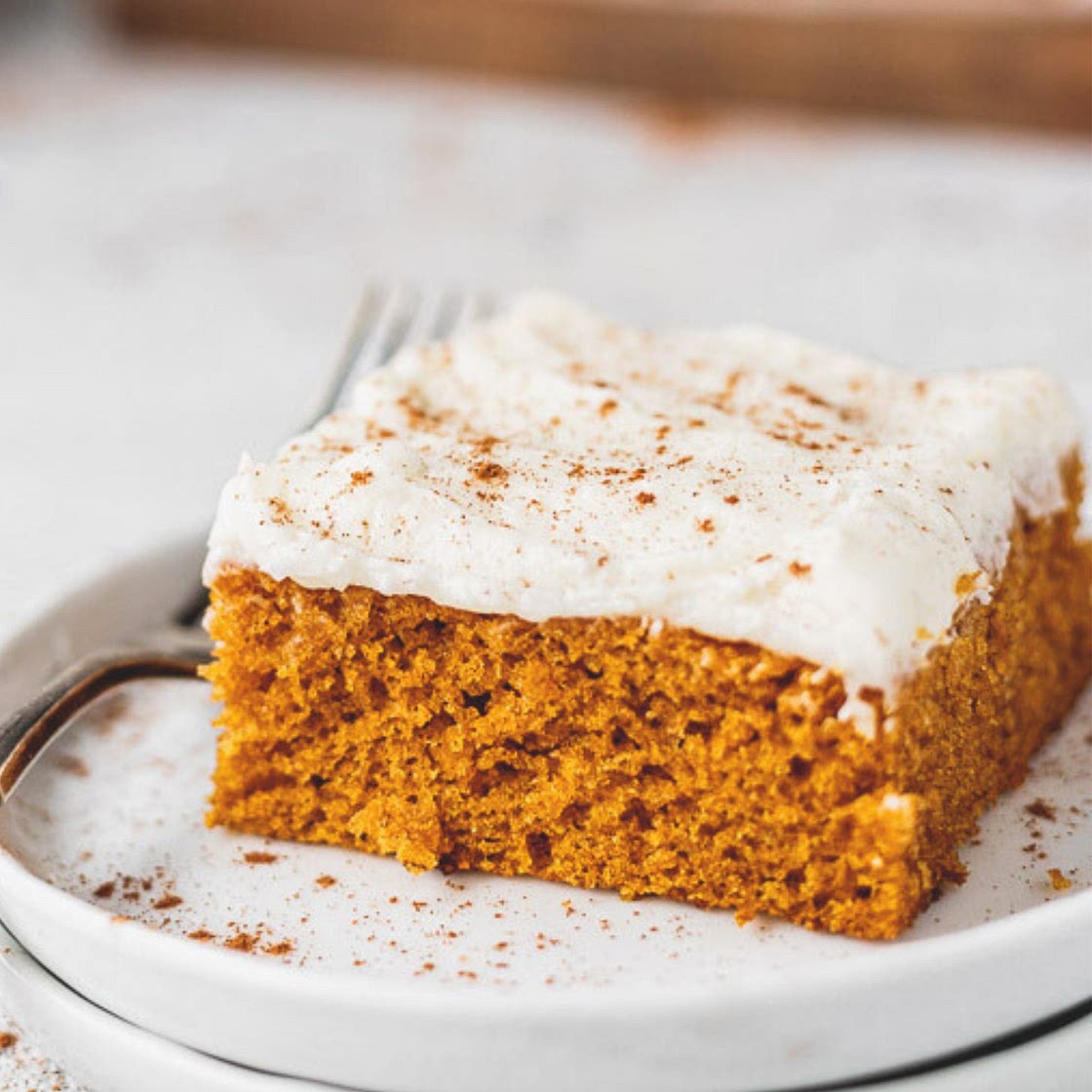 Sheet Cake Pumpkin Bars with Cream Cheese Frosting