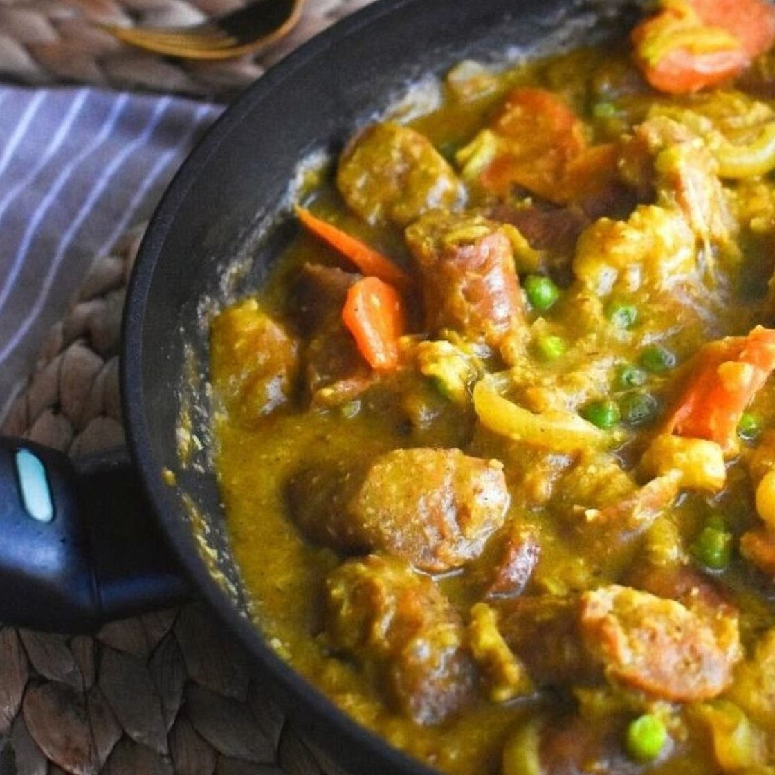 Curried Sausages