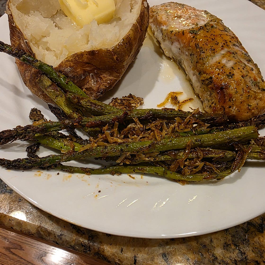 Air Fryer Parmesan Asparagus