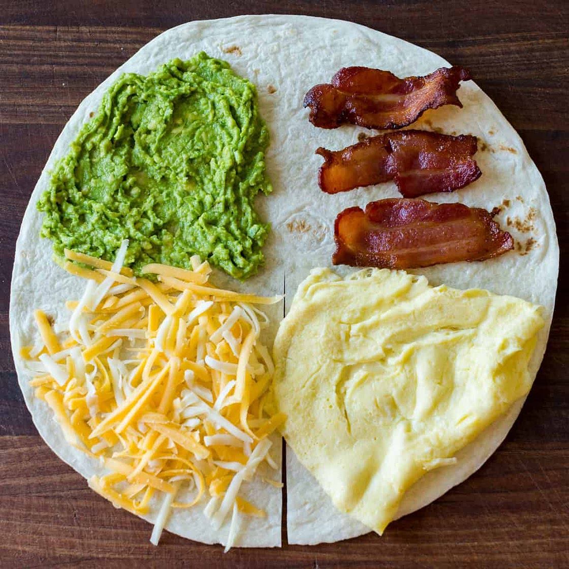 TikTok Breakfast Tortilla Wrap Fold