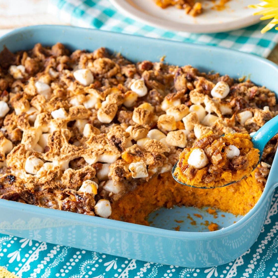 Sweet Potato Casserole with Marshmallow