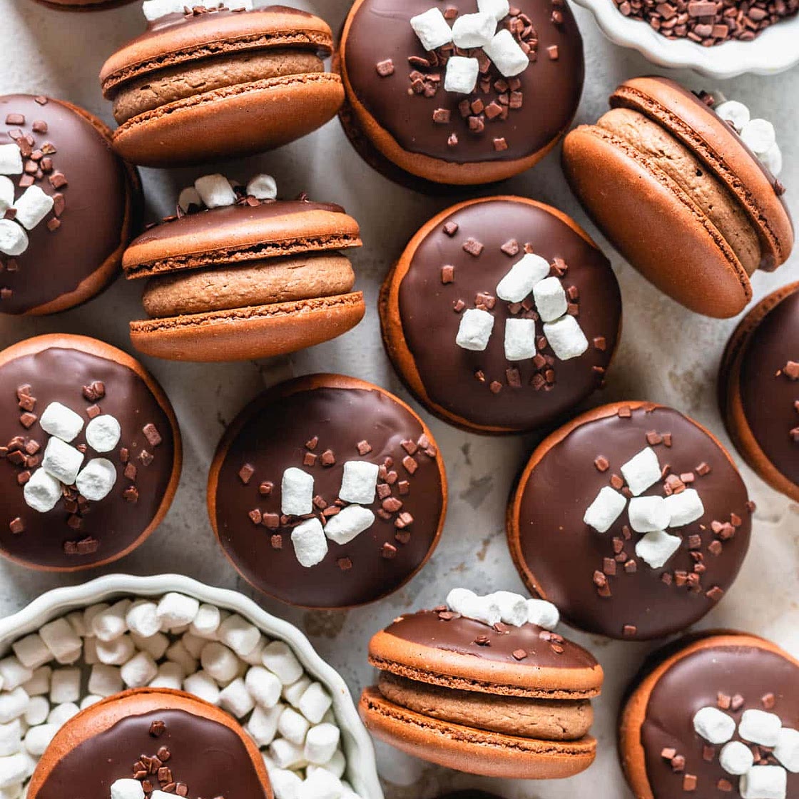 Hot Chocolate Macarons