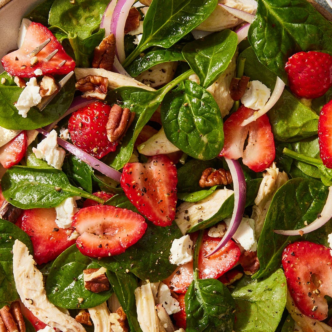 Strawberry Spinach Salad