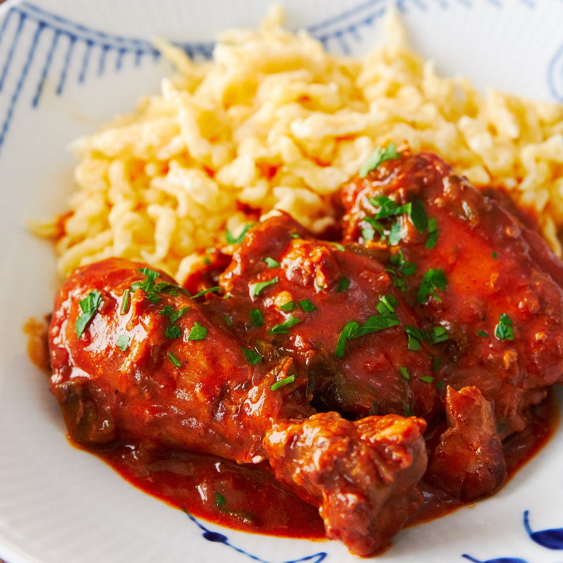 Chicken Paprikash (Paprika Chicken)