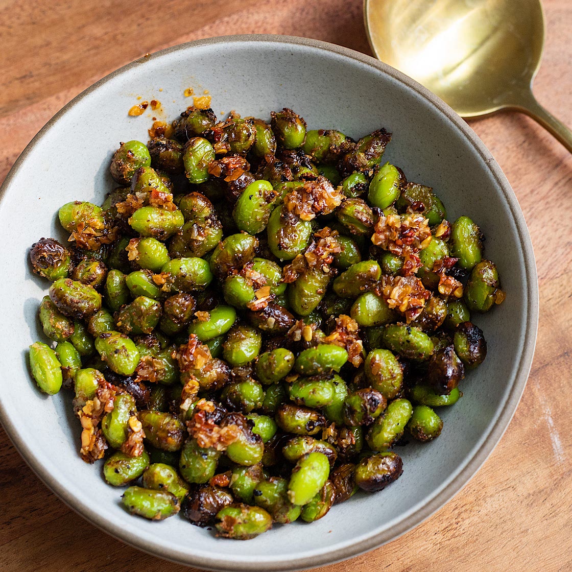 Crispy Air Fryer Frozen Edamame