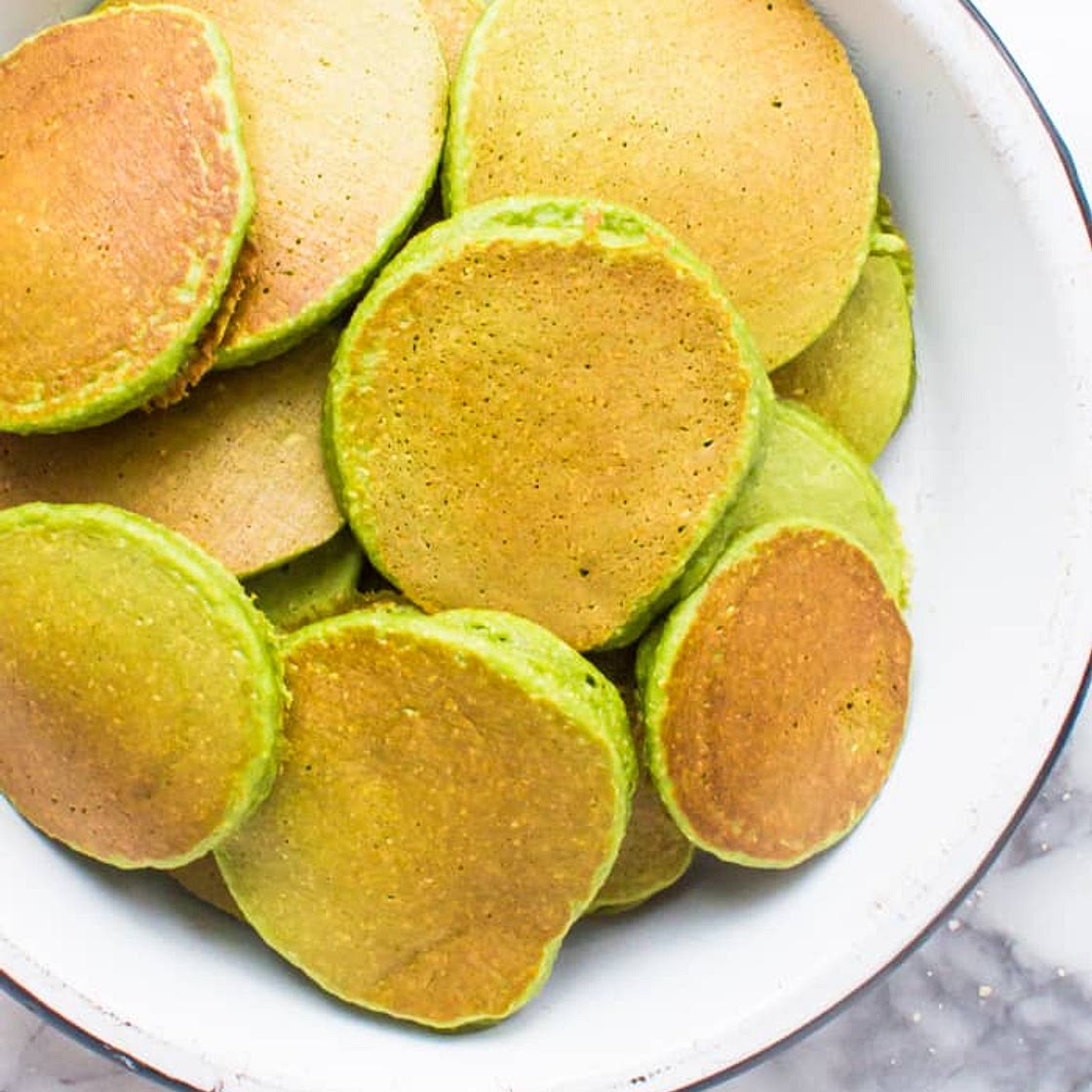 Banana Spinach Pancakes