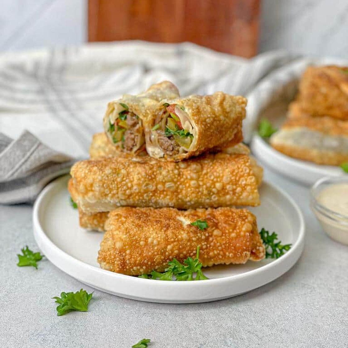 Beef Shawarma Egg Rolls