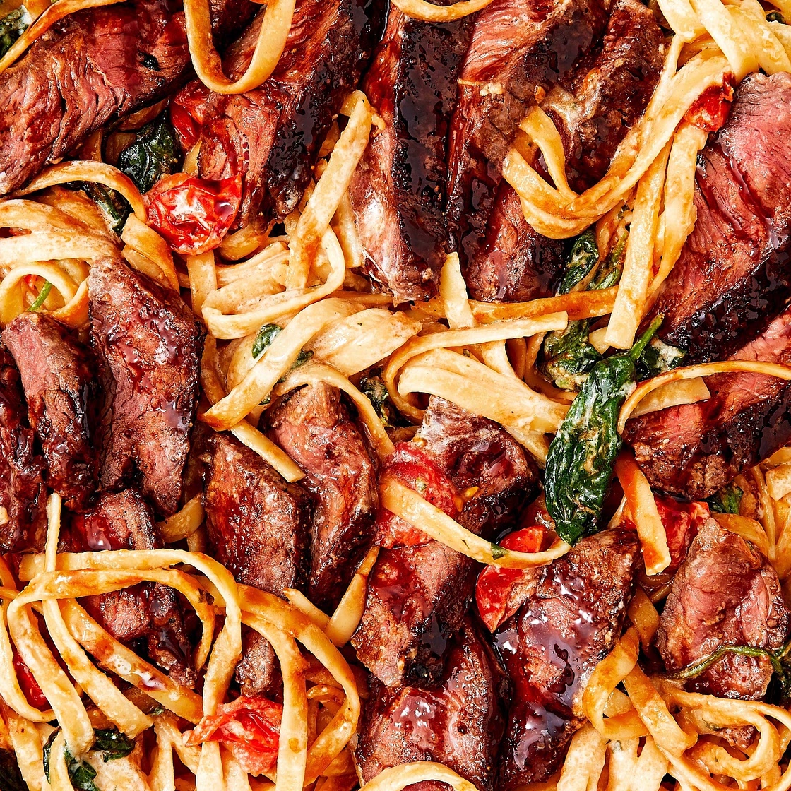 Creamy Steak Fettuccine