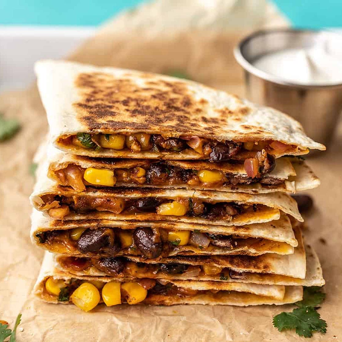 Hearty Black Bean Quesadillas