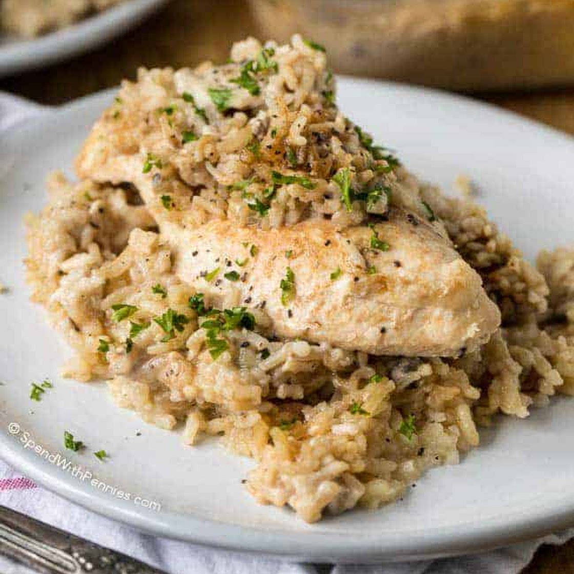 4 Ingredient Chicken & Rice Casserole